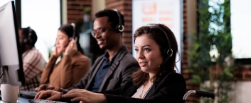 Client helpline receptionist